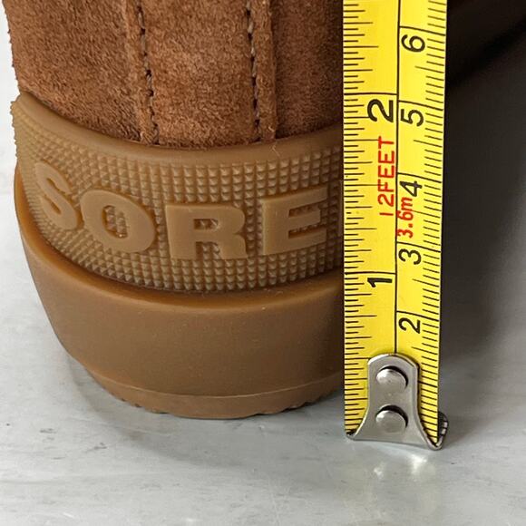 Sorel Evie II Chelsea Boot Waterproof Leather/Suede Wedge Brown Women 7 NWB - Picture 9 of 11